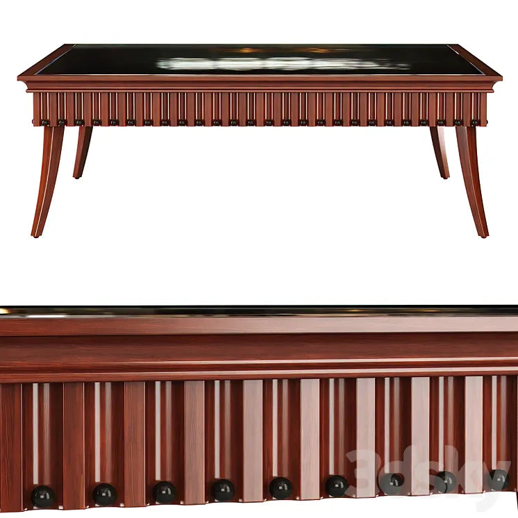 Minotti Collezioni square coffee table / Wooden coffee table 3DSMAX Model