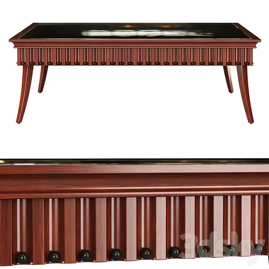 Minotti Collezioni square coffee table / Wooden coffee table 3DSMAX Model