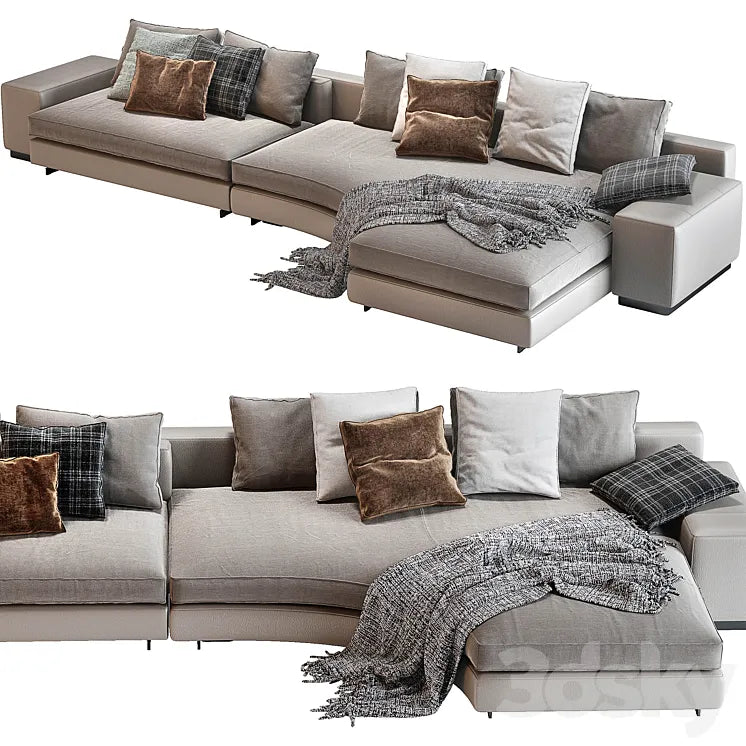 Minotti daniels sofa 02 3DSMAX Model