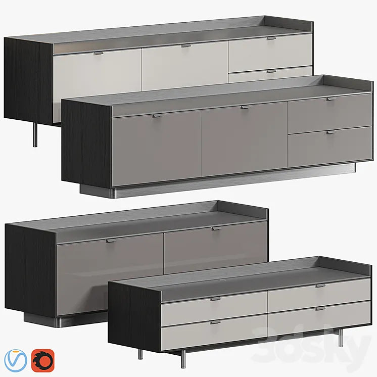 MINOTTI DARREN DINING SIDEBOARD 3DSMAX Model