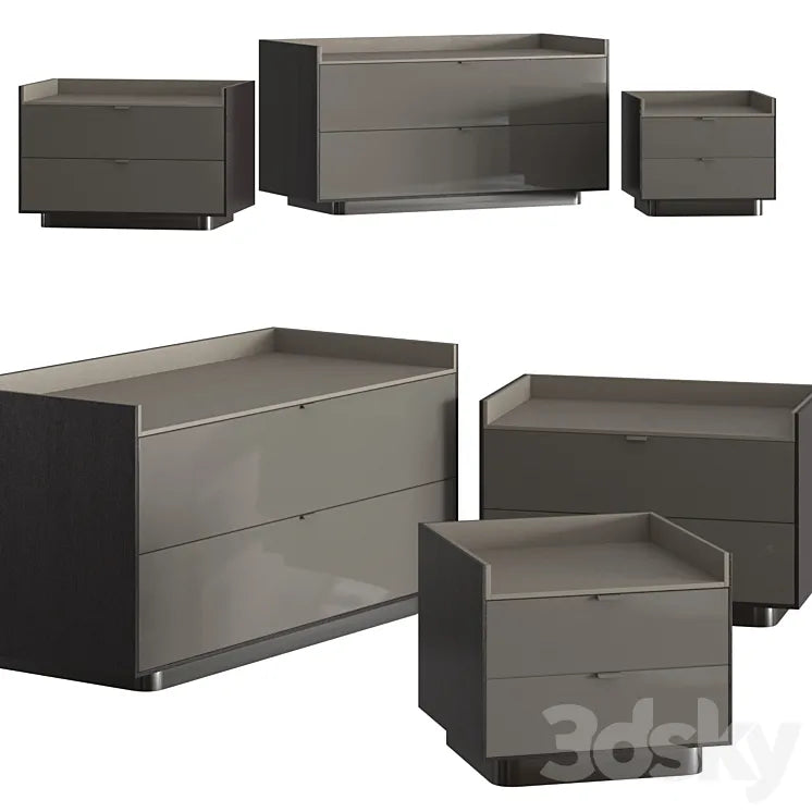 Minotti Darren Night Storage Units 3DSMAX Model