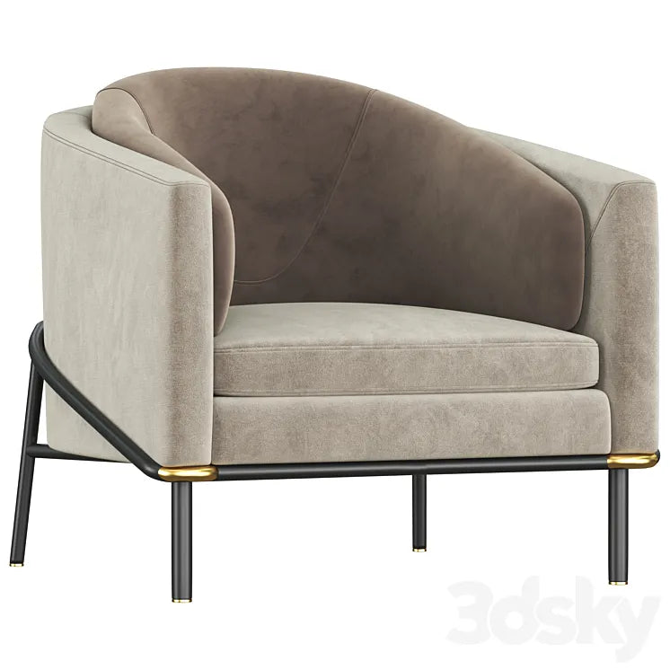 Minotti Fil noir Armchair 3DSMAX Model