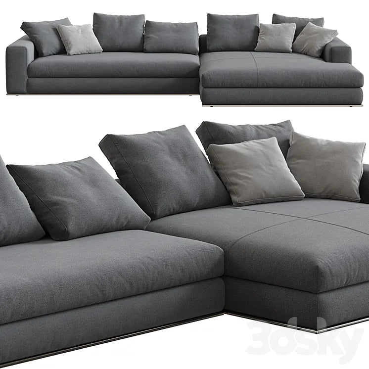 Minotti Hamilton Sofa Chaise Longue 3DSMAX Model
