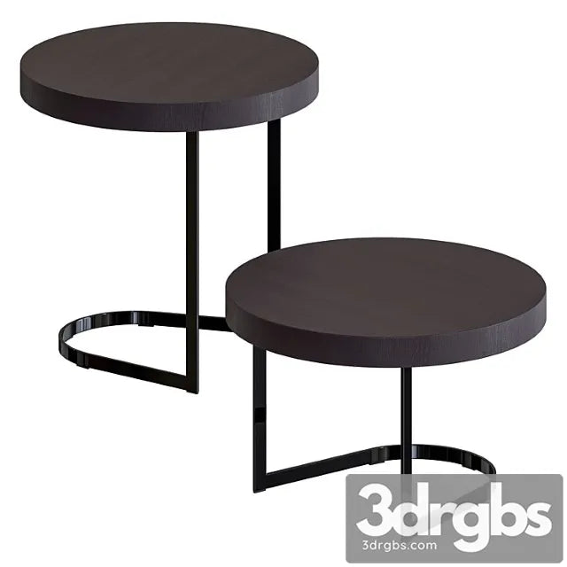 Minotti kay tables 2 3D Model Free