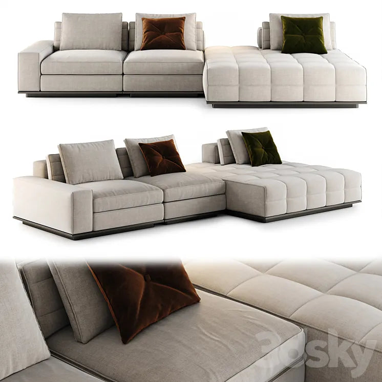 Minotti Lawrence Sofa 7 3DSMAX Model