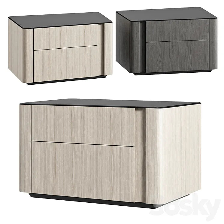 Minotti nightstand LOU 3DSMAX Model