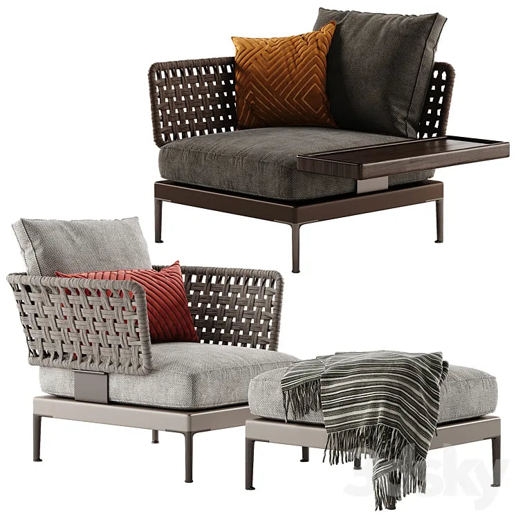 Minotti Patio armchair 3DSMAX Model