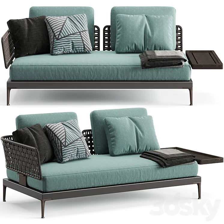 Minotti Patio Sofa with Top 3DSMAX Model