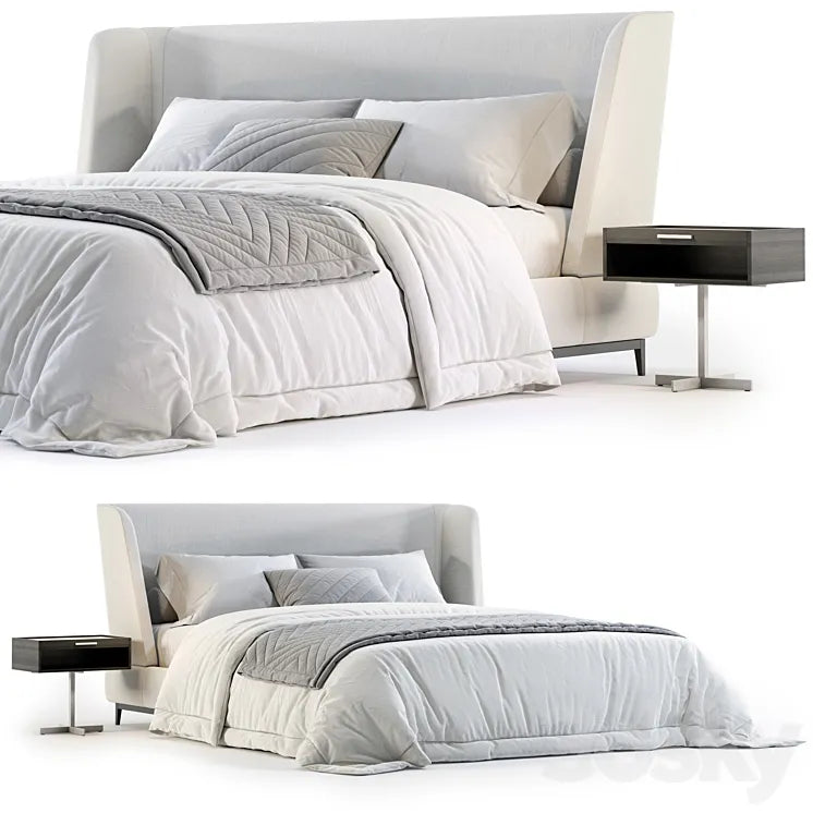 Minotti Reeves Bed No. 3 3DSMAX Model