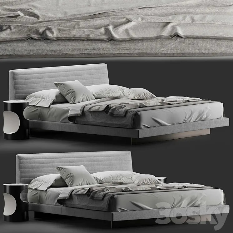 Minotti roger bed 3DSMAX Model