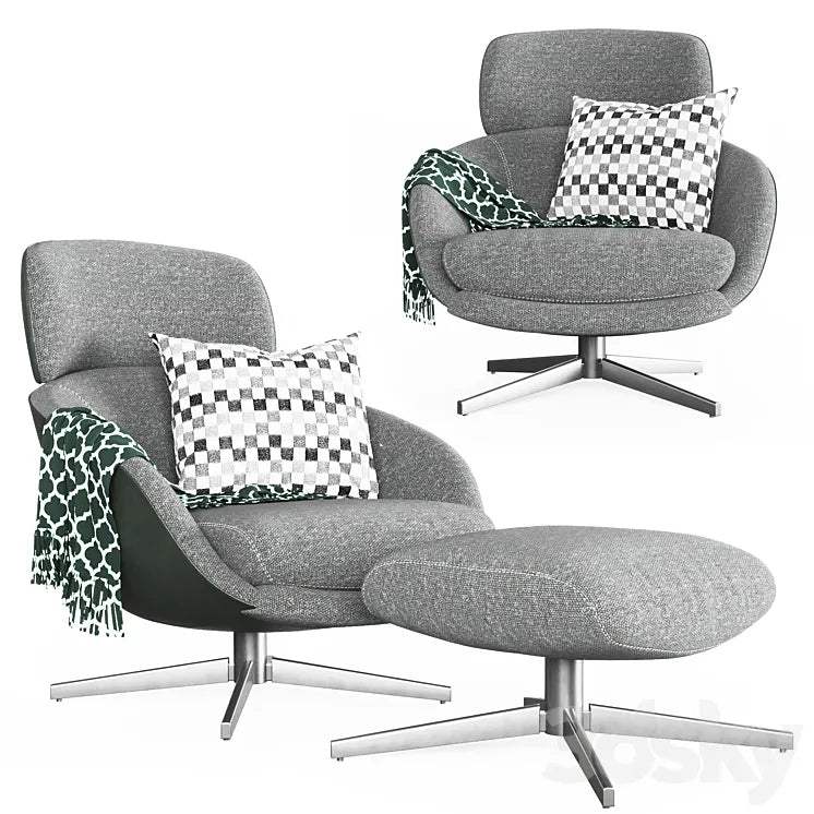 Minotti Russel Armchair 3DSMAX Model
