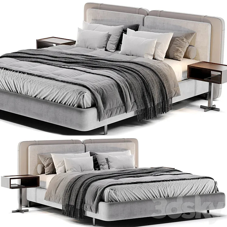 Minotti Tatlin Soft Bed 3DSMAX Model