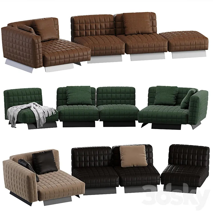 Minotti TWIGGY Modular Sofa 05 3DSMAX Model