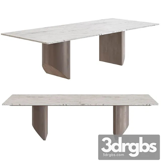 Minotti Wedge Dining Table 3D Model Free