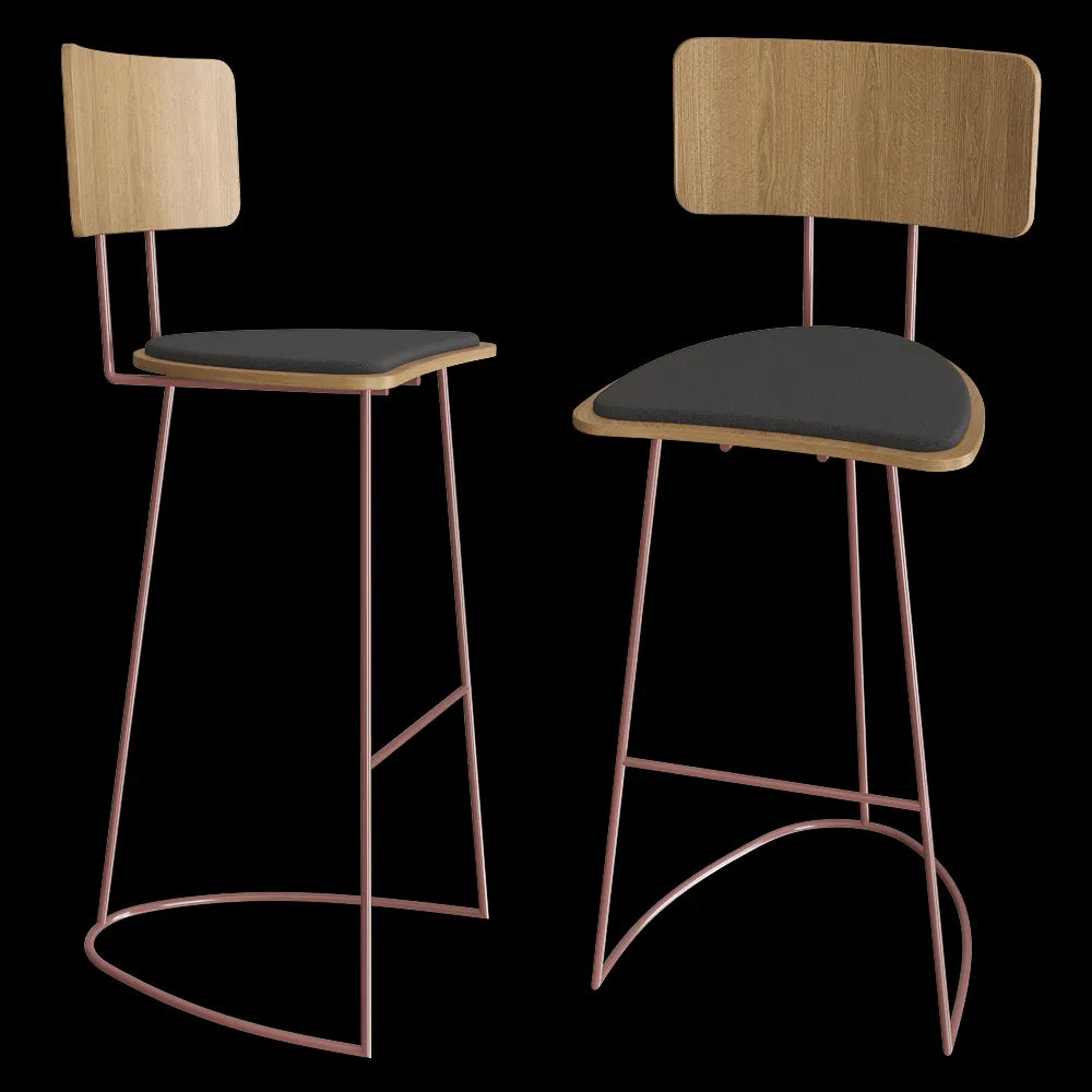 MISSANA - Bar Stool Boomerang 3ds Max
