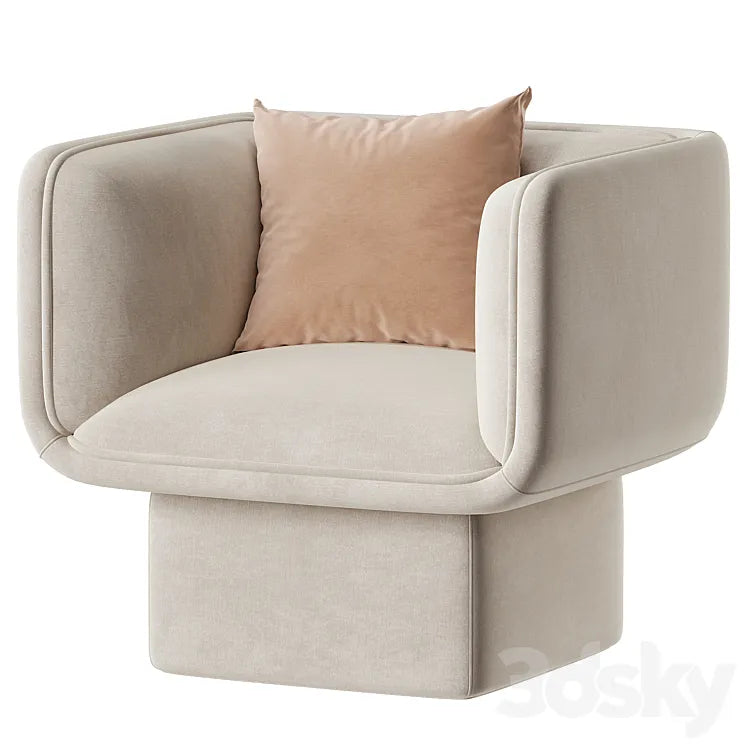 Missana BLOCK ARMCHAIR 3DSMAX Model