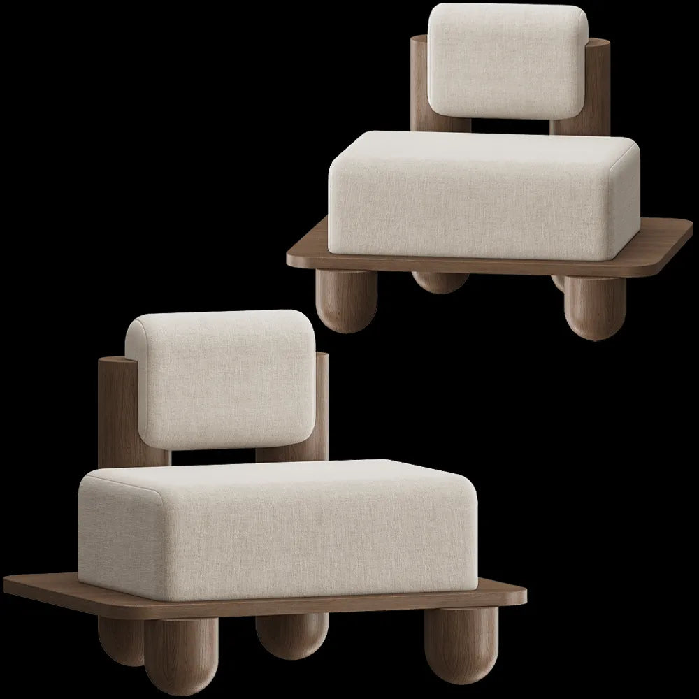 Modenature - Armchair Chai 3ds Max