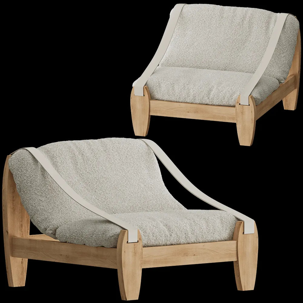 Modenature - Armchair CUTTLEBONE 3ds Max