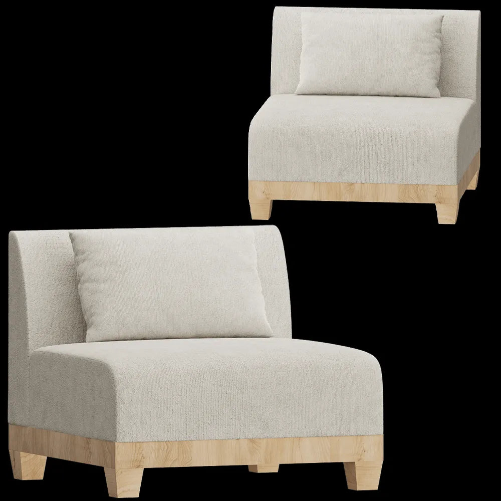 Modenature - Armchair Megeve lounge 3ds Max
