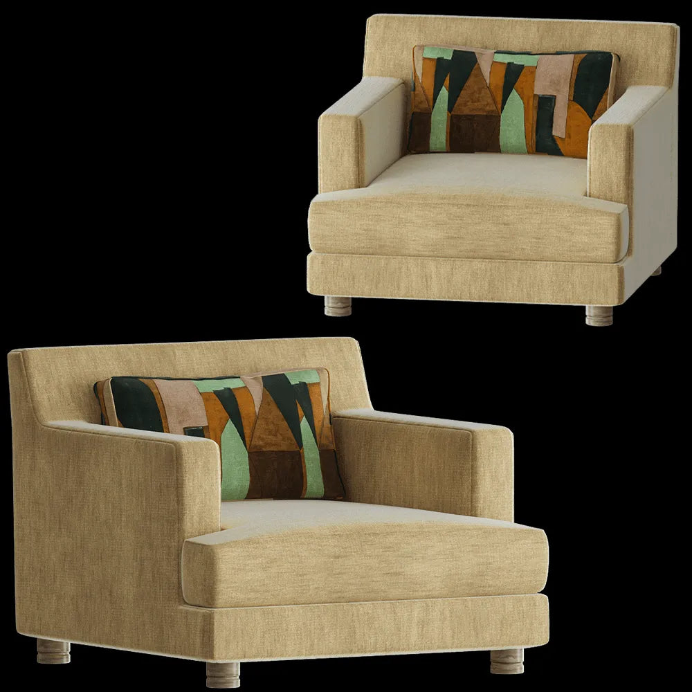 Modenature - Armchair MONTAIGNE 3ds Max