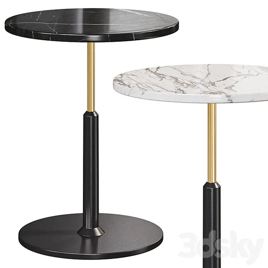Modern Black Round Bar Table 3DSMAX Model