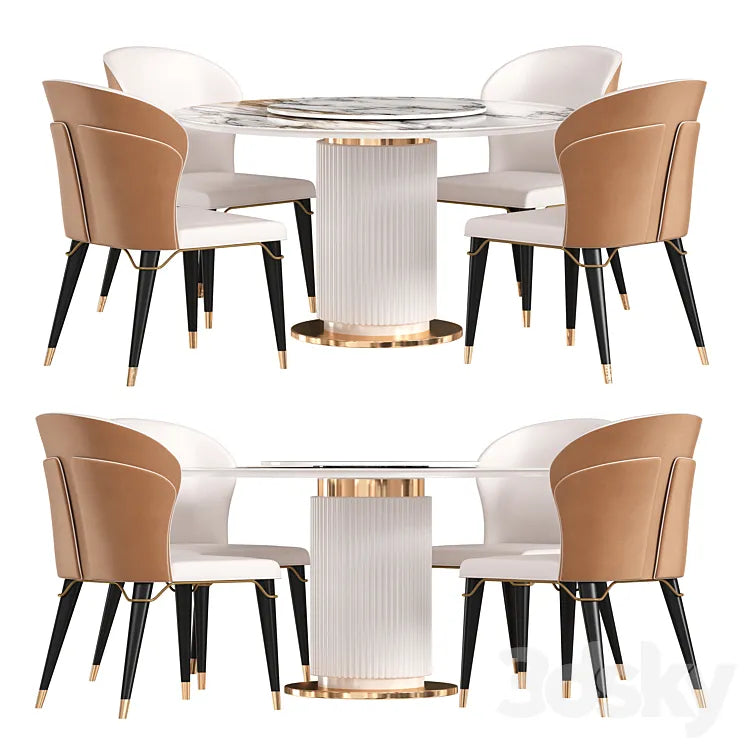 Modern Dining Chair Povison 3DSMAX Model