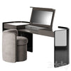 Modern Make Up Table with Pouf 3DSMAX Model