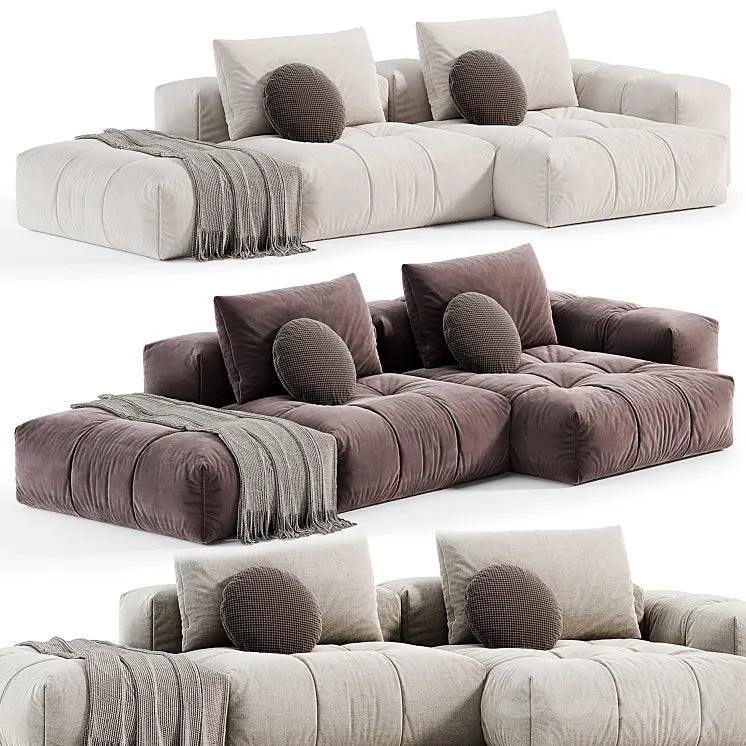 Modern Modular L-Shape Sofa by Litfad sofas 3DSMAX Model