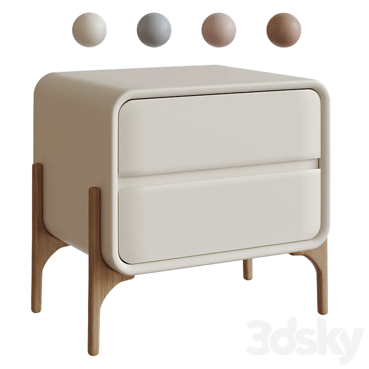 Modern Nightstand 3DSMAX Model