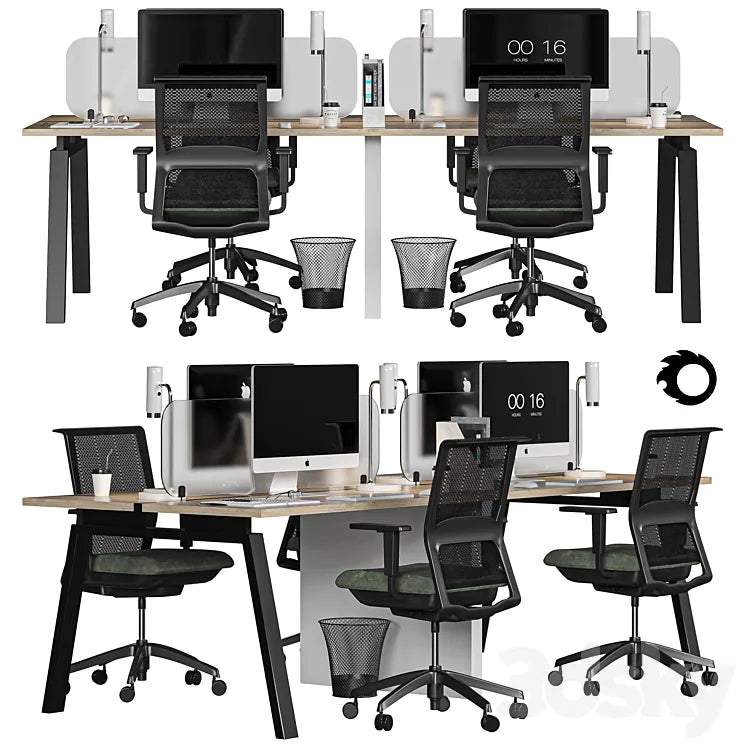 modern office furniture 3DSMAX Model