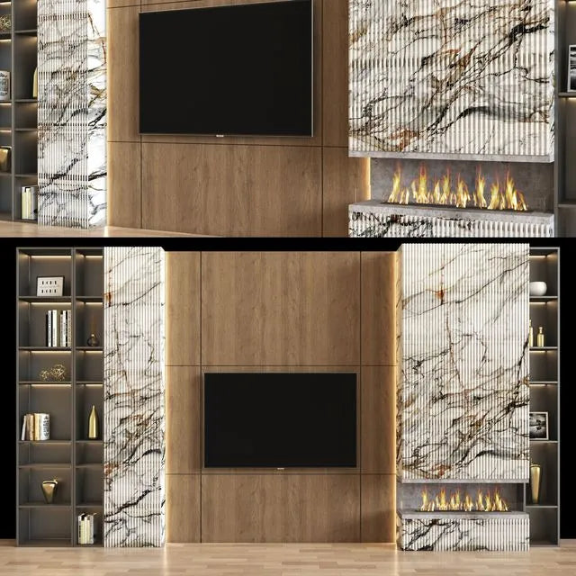 Modern Tv Wall 11 3dsMax Model