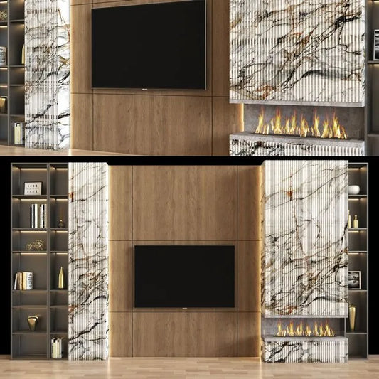 Modern Tv Wall 11 3dsMax Model