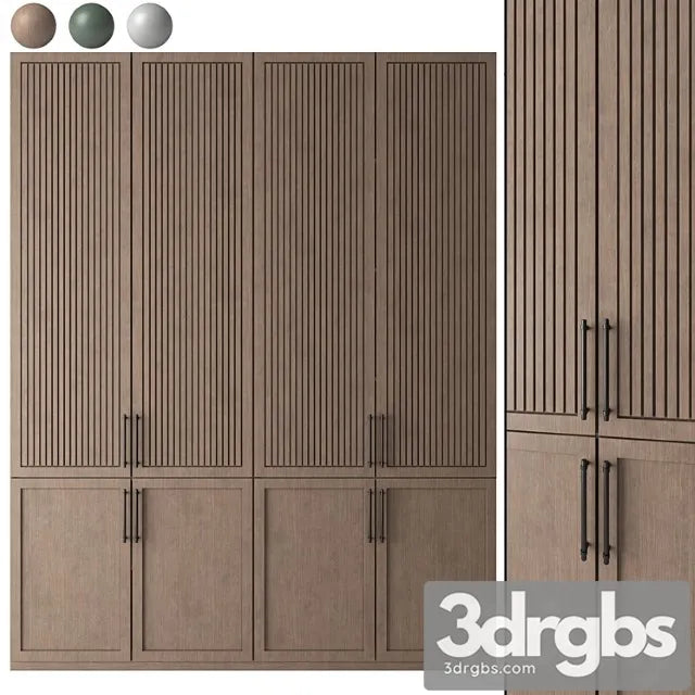 Modern Wardrobe 27 3D Model Free