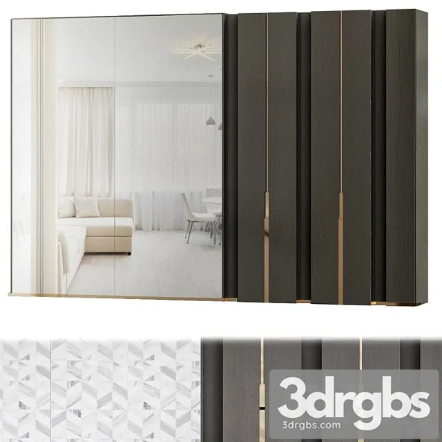 Modern wardrobe design 3D Model Free