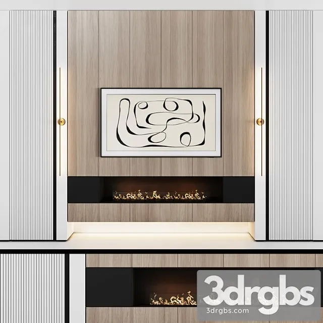 modular in modern style with decor 03 3D Model Free