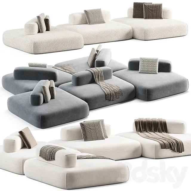 Modular sofa Flow Plus by Aatom 3ds Max