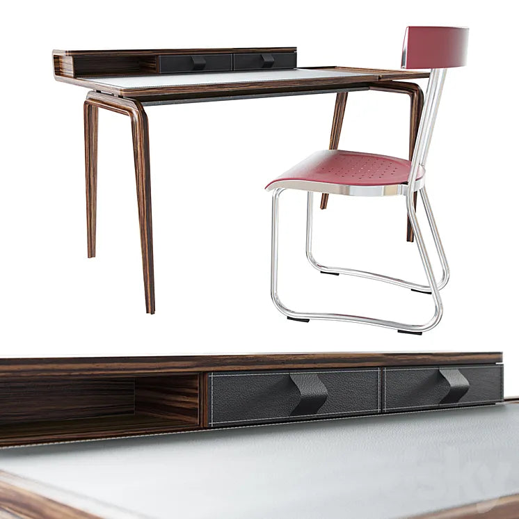 Molteni & C table: NOTE chair: D.235.2 3DSMAX Model