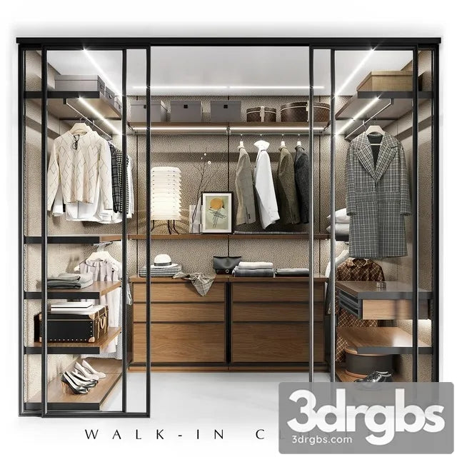 Molteni WALK IN Closet 3D Model Free