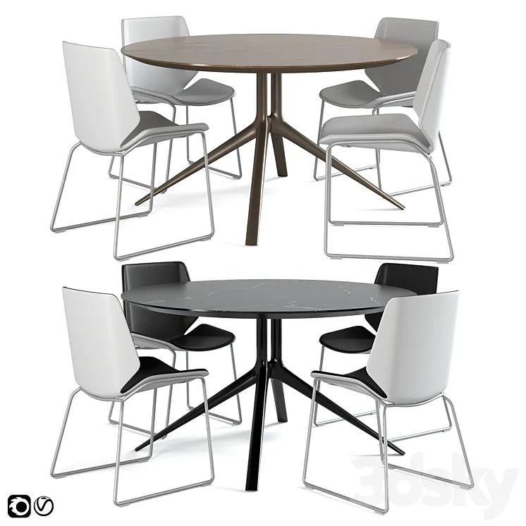 Mondrian poliform set01 3DSMAX Model