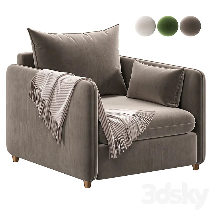 Mons Wagon armchair 3DSMAX Model