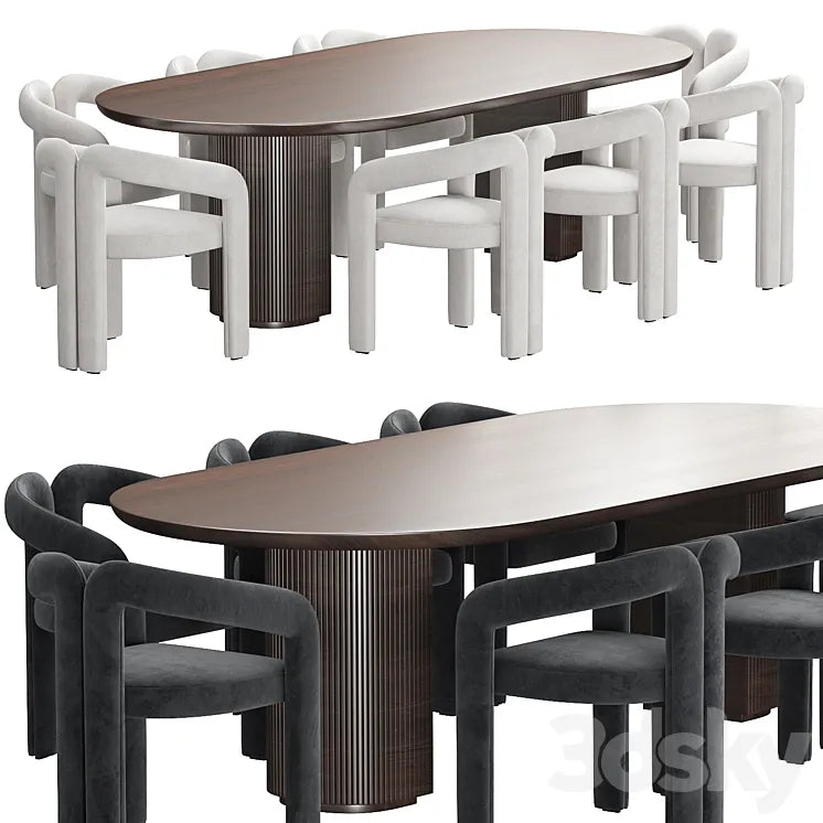 Moon Dining Table 3DSMAX Model