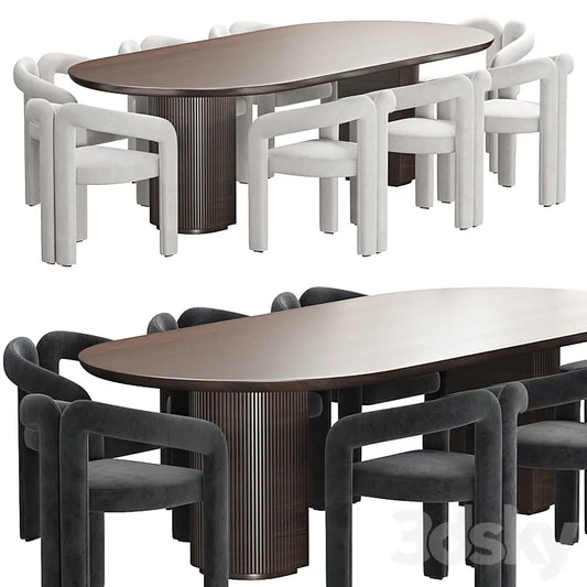 Moon Dining Table 3DSMAX Model
