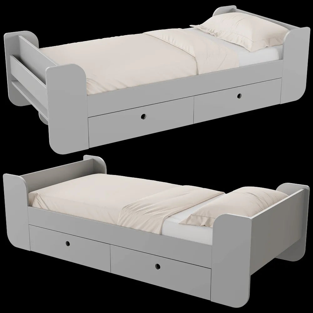 Moonk - Bed Morfeus with drawers 3ds Max