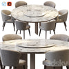 MORGAN MARBLE TABLE AND ASTON DINING CHAIR 3DSMAX Model