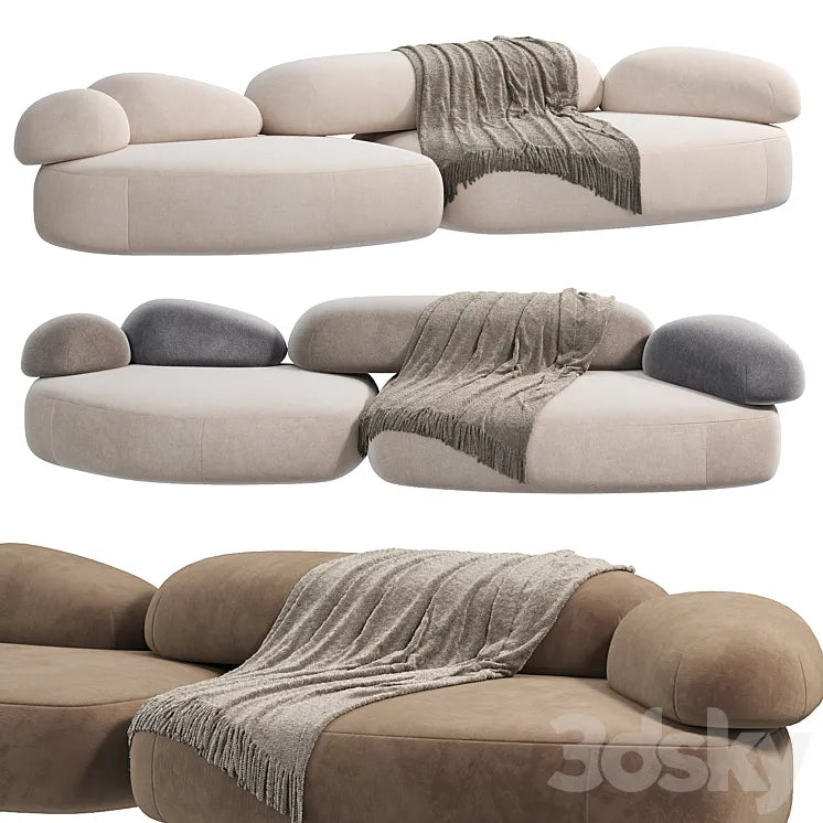 Moroso Pebble Rubble Sofa 3DSMAX Model