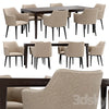 Moscow dining chair and Mavis table 3DSMAX Model
