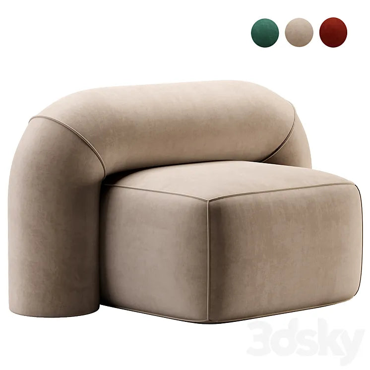 MOSS Armchair 3DSMAX Model