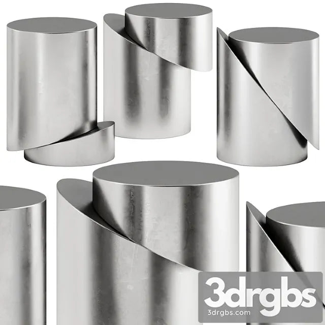 Movimento Slice series Side Tables 3D Model Free