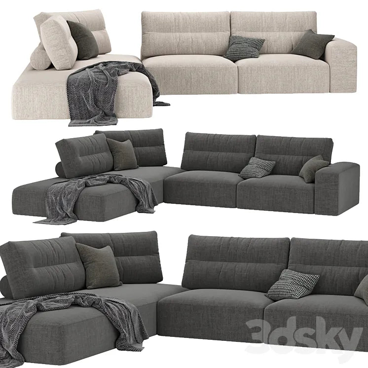 My Taos sofa by Saba Italia 3DSMAX Model