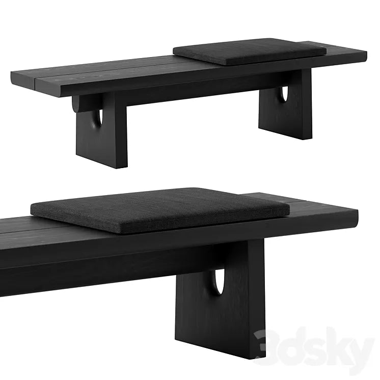 Nara Bench by Poliform 3DSMAX Model